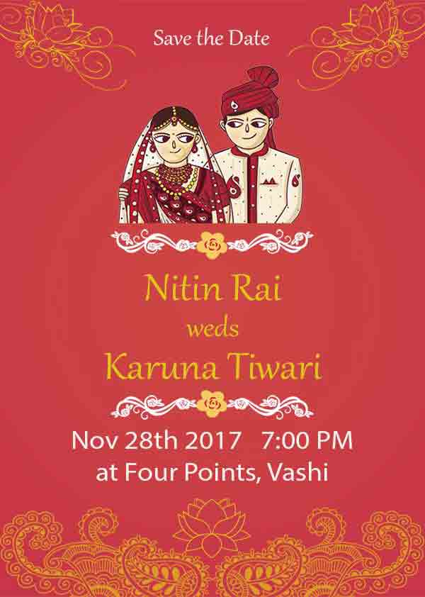 Indian Wedding Invitation Card Template Infoupdate